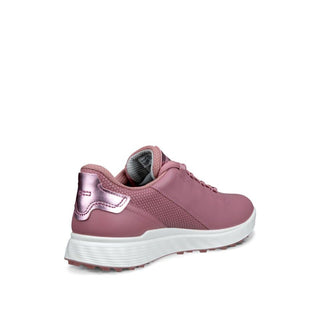 Ecco Golf S-Casual Waterproof Ladies Golf Shoes - Blush/Old Rose Metallic
