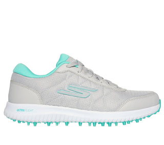 Skechers Go Golf Max Fairway 4 Lightweight Ladies Golf Shoes- Grey/Turquoise