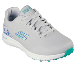 Skechers Go Golf Max 3 Waterproof Ladies Golf Shoes- Grey/Mint