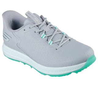 Skechers Ladies Go Golf Elite 6 Waterproof Ladies Golf Shoes- Grey/Mint