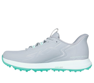 Skechers Ladies Go Golf Elite 6 Waterproof Ladies Golf Shoes- Grey/Mint