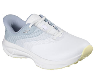 Skechers Slip-ins: Flow SI Ladies Waterproof Golf Shoes - White & Light Blue