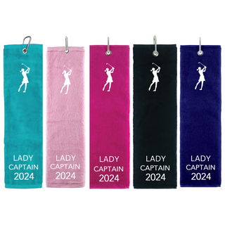 Lady Captain 2024 Own Use Tri Fold Golf Towel