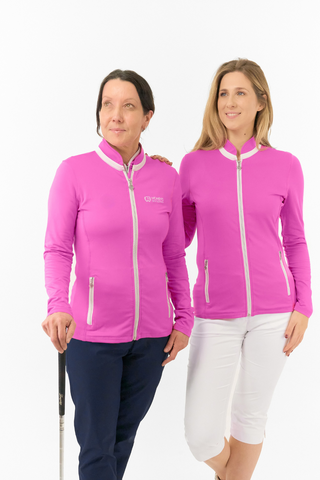 Women's Golf Lounge x Surprizeshop - Pure Golf Mist Full Zip Jacket Azalea