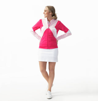 Daily Sports Zara Ladies Golf Jacket - Red Dahlia
