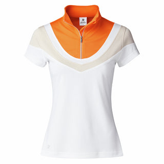 Daily Sports Tisha Cap Sleeve Polo Shirt - White