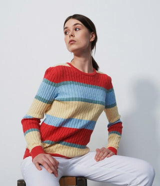 Daily Sports Ladies Olbia Pullover - Multistripe