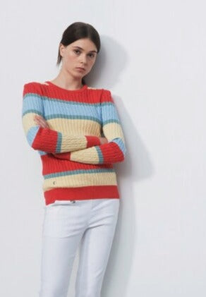 Daily Sports Ladies Olbia Pullover - Multistripe