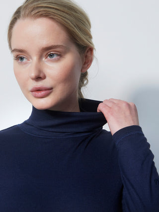 Daily Sports Ancona Long Sleeve Roll Neck - Navy