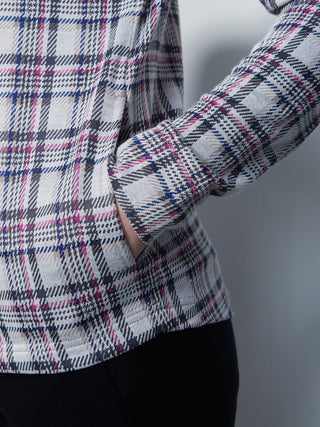 Daily Sports Dieppe Long Sleeve Full Zip - Check