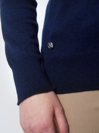 Daily Sports Tea Long Sleeve Pull Over- Navy