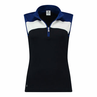Daily Sports Ladies Calais Sleeveless Half Neck Golf Top - Navy