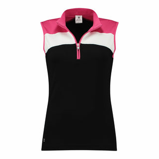 Daily Sports Ladies Calais Sleeveless Half Neck Golf Top - Black