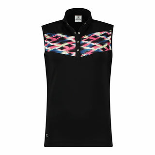 Daily Sports Nice Sleeveless Polo Shirt - Black