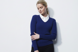 Daily Sports Ladies Madelene Pullover Golf Jumper - Spectrum Blue
