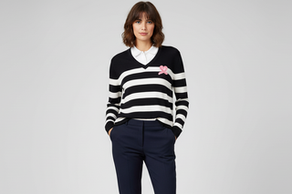 Daily Sports Ladies Ferrara Pullover Golf Jumper - Navy