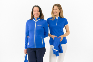 Women's Golf Lounge x Surprizeshop - Pure Golf Mist Full Zip Jacket Royal Blue