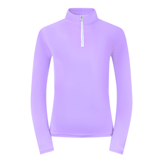 Pure Golf Tranquillity Quarter Zip Ladies Golf Top - Lilac