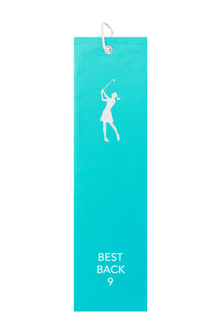 Best Back 9 Tri Fold Golf Towel Prize