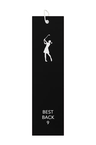 Best Back 9 Tri Fold Golf Towel Prize