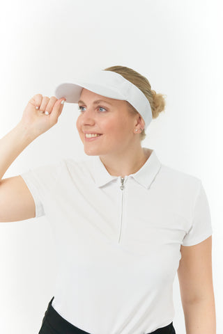 Becmoor Ladies Velcro Visor - White