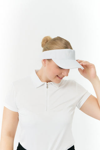 Becmoor Ladies Velcro Visor - White