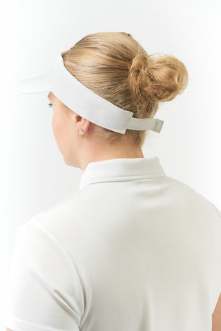 Becmoor Ladies Velcro Visor - White