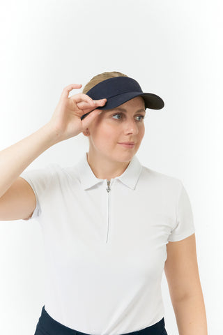 Becmoor Ladies Velcro Visor - Navy