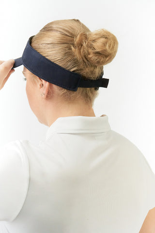 Becmoor Ladies Velcro Visor - Navy