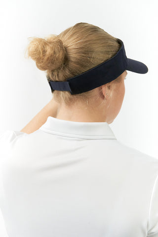 Becmoor Ladies Velcro Visor - Navy