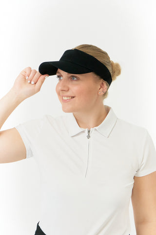 Becmoor Ladies Velcro Visor - Navy