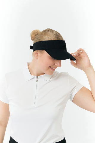 Becmoor Ladies Velcro Visor - Black