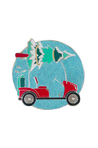Christmas Golf Cart Golf Ball Marker