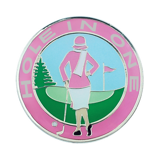 Pink Hole In One Ladies Golf Ball Marker