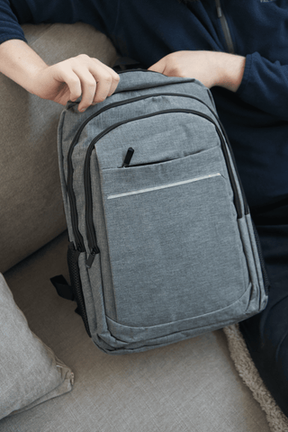 Becmoor Laptop Rucksack/Backpack - Grey