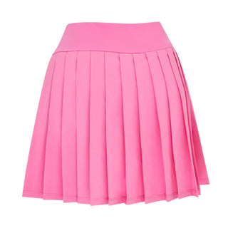High Waist Pleated Golf Skort - Cheeky Pink