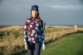 Callaway Golf Ladies Two-Tone Geo Sun Protection Top - Potent Purple