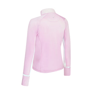 Colourblock Sun Protection Golf Top - Orchid
