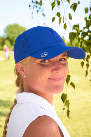 Lady Golfer Vented Cap Embroidered - Royal Blue
