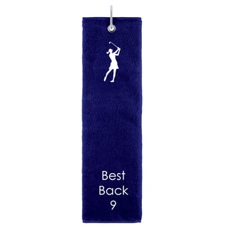 Best Back 9 Tri Fold Golf Towel Prize