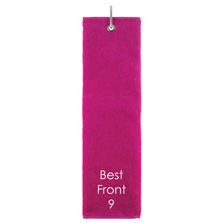 Best Front 9 Tri Fold Golf Towel Prize