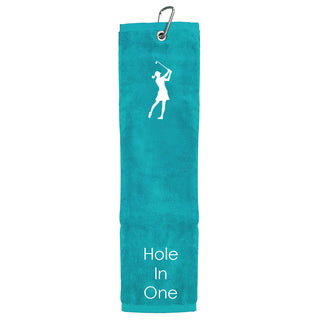 Hole in One Tri Fold Golf Towel Prize