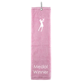 Medal Winner Tri Fold Golf Towel Prize