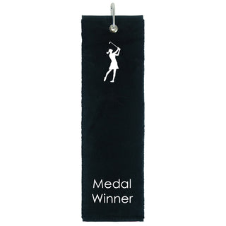 Medal Winner Tri Fold Golf Towel Prize