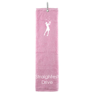 Straightest Drive Tri Fold Golf Towel Prize