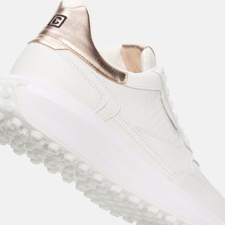 Duca Del Cosma Olivera 2 Waterproof Golf Shoes- White/Rose Gold