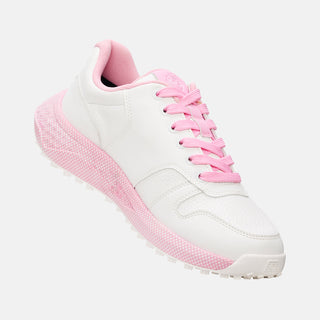 Duca Del Cosma Saturnia Waterproof Golf Shoes- White/Prism Pink