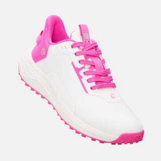 Duca Del Cosma Andiamo Waterproof Golf Shoes- White/Knockout Pink