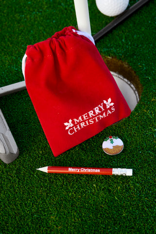 Christmas Pudding Golf Ball Marker Gift Set