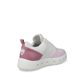 ECCO Golf Street 720 GTX Ladies Golf Shoe - White, Blush & Blossom Rose
